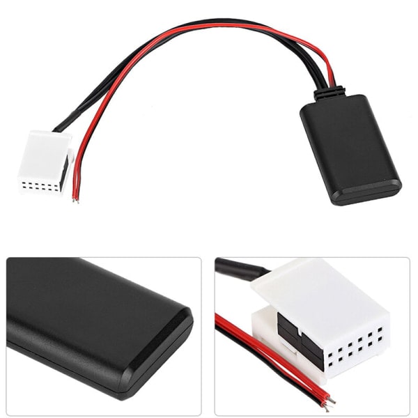 12 V 12-nastainen Bluetooth AUX -sovitin, yhteensopiva automallien kanssa, sopii MCD RNS 510 RCD 200 210 300 310 500 510 -malleihin