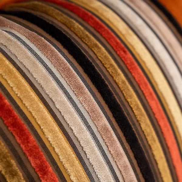 4 stk. stribede patchwork fløjl pyntepudebetræk guld læder pudebetræk moderne lynlås pudebetræk til sofa sofa soveværelse stue hjem indr...