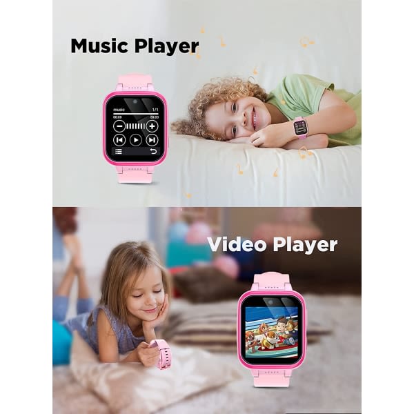Smart watch för barn med kamera, musikspelare, spel, larm
