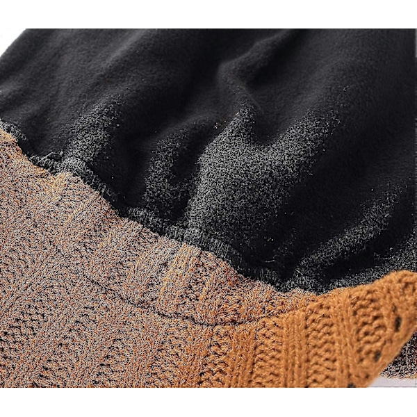 Herrehue med skygge, vinter, strikket, tyk, udendørs Brow Brown One Size