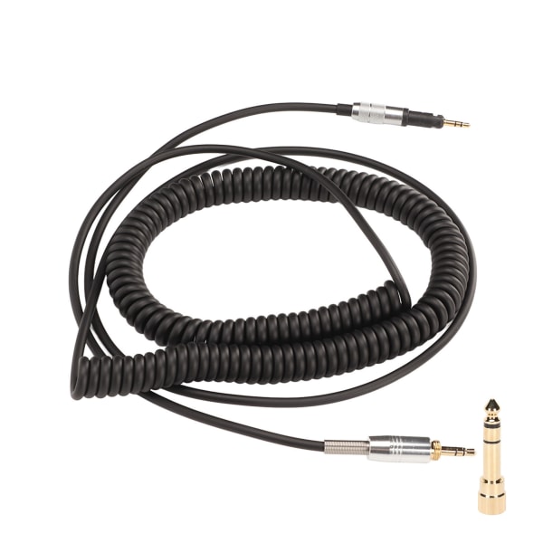 Hovedtelefoner oprullet kabel HiFi 3,5 mm til 2,5 mm Stereolyd oprullet kabel til Sennheiser HD6 HD7 HD8 HD515 HD518 HD558 HD598