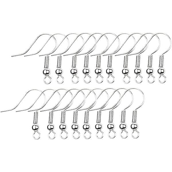 Örhänge-krokar 100 st silver