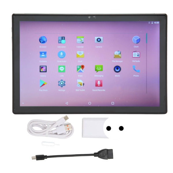 10in Tablet til Android 11 1960x1080 IPS HD Stor skærm 8 Cores CPU 6GB 256GB 4G Netværk 5GWIFI Tablet 100?240V Grønt EU-stik