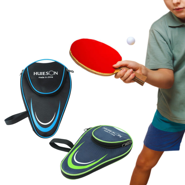 Pingis Fodral Skyddande Bordtennis Praktisk Sport Dragkedja Handtag Racket Förvaringsväska Du svart blå
