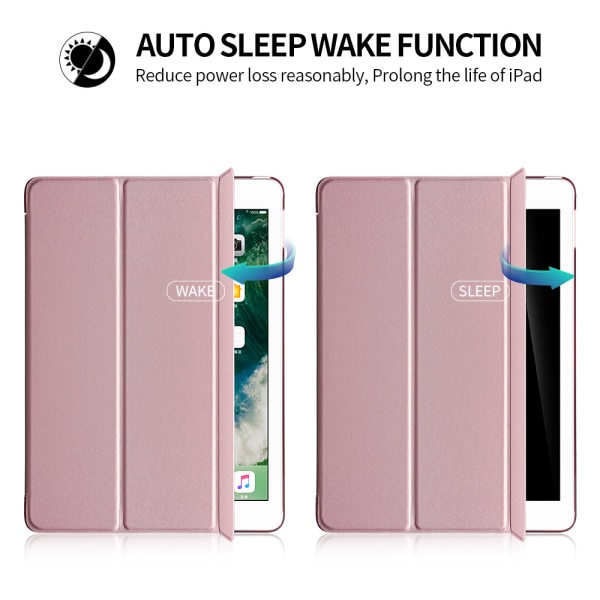 iPad Pro 9.7 2017 Smart Cover Case deksel Roségull