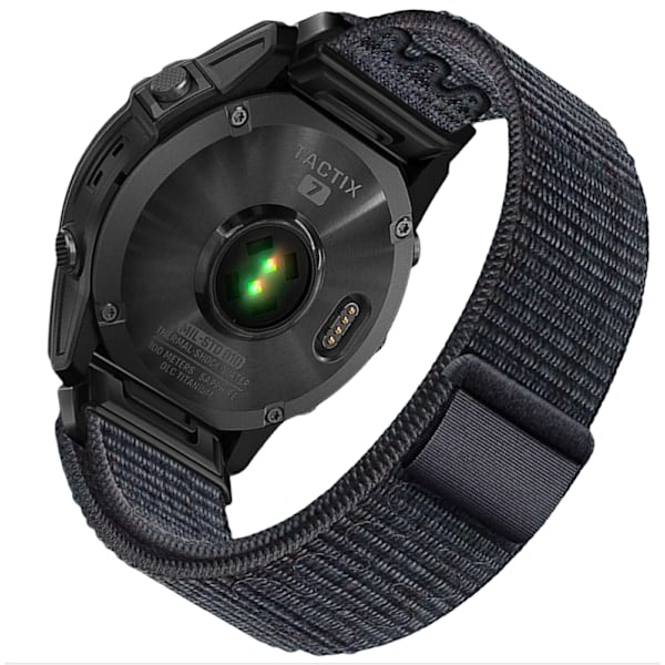Garmin Fenix 5/6/7X Pro nylonborrelåsrem - 22mm 26mm