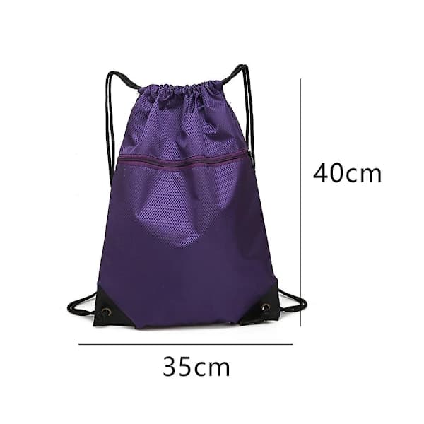 Ryggsekk med snøring Gym Bag Sackpack String Sack Pack Vesker