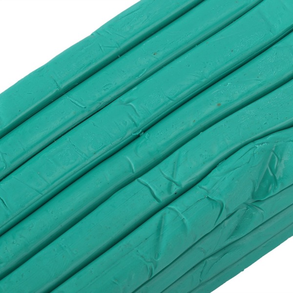 Värikäs pehmeä polymeerisavi tee-se-itse askartelumuovailumuovailusavista veistoslelu (vihreä)