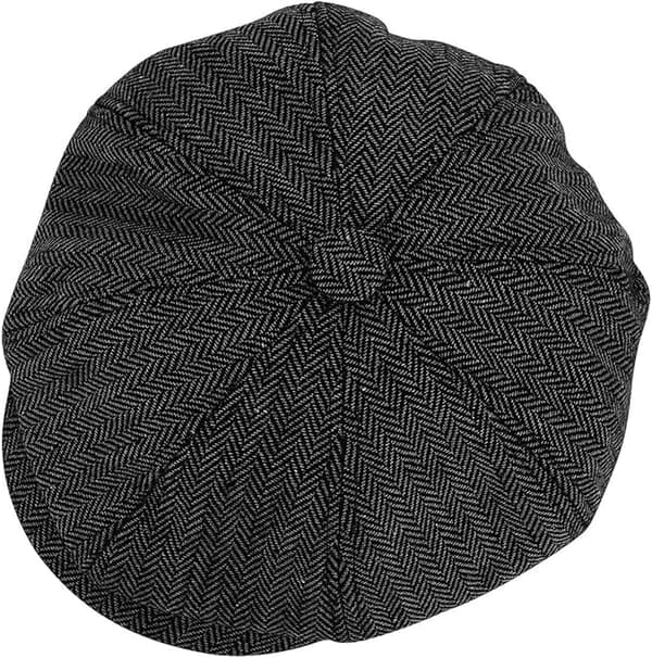 Baker Boy Hat 8 Panel Herringbone Tweed Gatsby Hat Ivy Irish