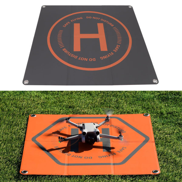Drone Dubbelfärgad säkerhetsvarning Slogan Design 65 cm fyrkantig vattentät hopfällbar drone