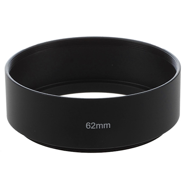 62mm Skruvmonterad Metall Motljusskydd för Digital Videokamera med 67mm Fäste Standard Metall Motljusskydd.pa