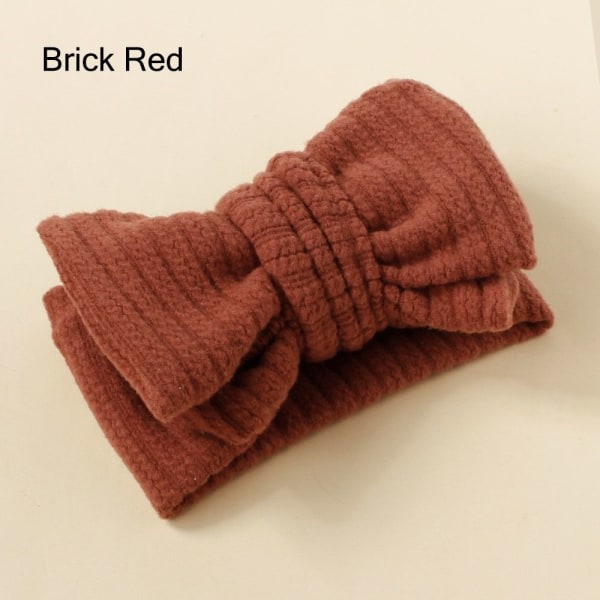 Baby Pannband Barn Elastiska Hårband BRICK RED BRICK RED Brick Red
