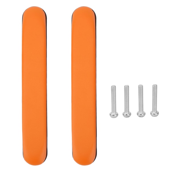 Rullestolarmputer Lange PU-skinn Vanntett Oransje Universal Drive Rullestolarmlener