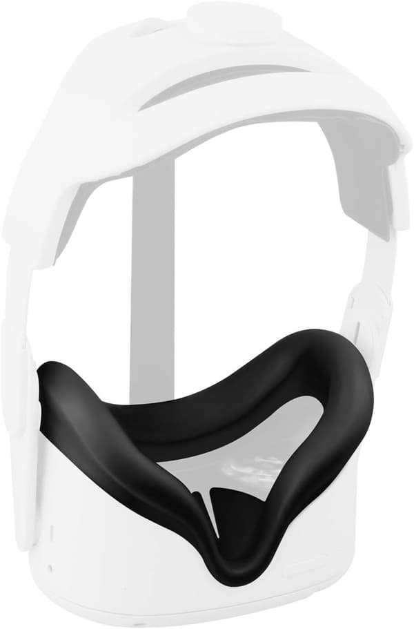 Silikon VR-ansiktsmaske for Oculus/Meta Quest 2-headset Briller Sv—PA