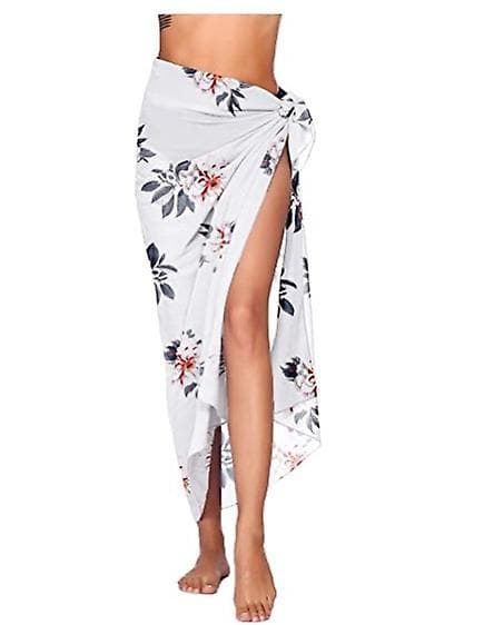 Strand Sarong Pareo Bikini Wrap Kjoler Wrap Til Badedragt