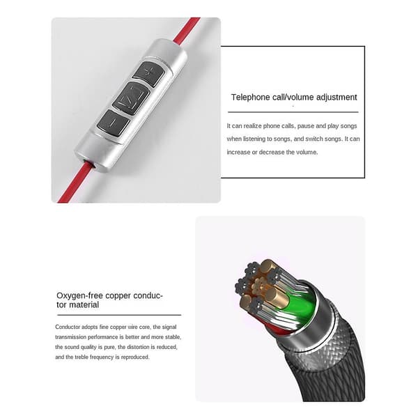 Erstatningslydkabel til MOMENTUM-hovedtelefoner Bluetooth-ledning Headset-stik Lydkabel med