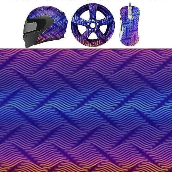 Bølge Mønster Hydrografisk Film Vand Transfer Print Film Hydro Dip Film DIY Dekoration til Bil, F.pa