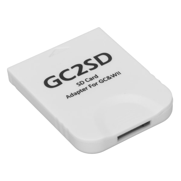 GC2SD-kortleser Plug and Play bærbar profesjonell spillkonsoll Micro Storage Card Adapter for Wii for GC White