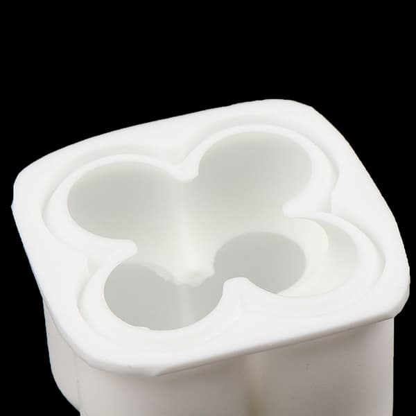 Silikonboblelysform for DIY-lys og gipsfremstilling, hvit