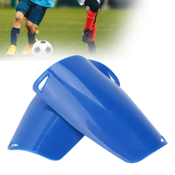Fodbold skinnebensbeskyttere Guard Børn åndbar fodbold Beskyttende benbeskyttelse Træningspuder Blå