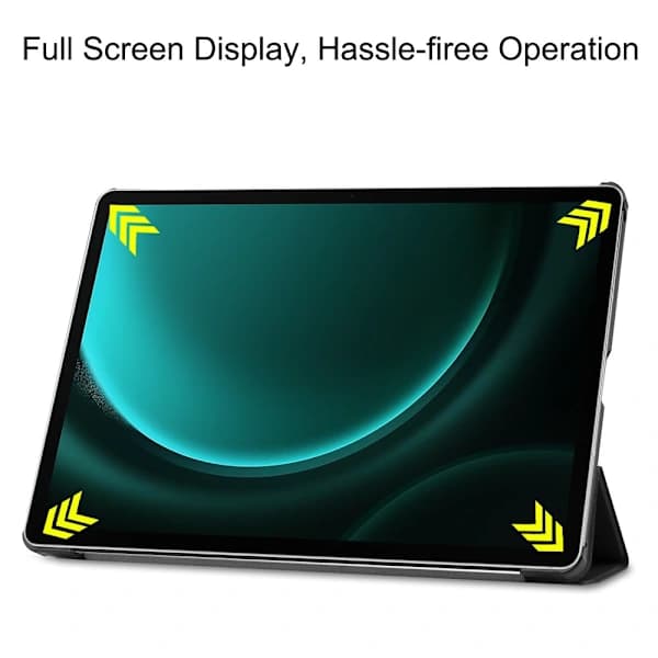 Galaxy Tab S9 FE Plus, Etui, Tri-fold, Svart