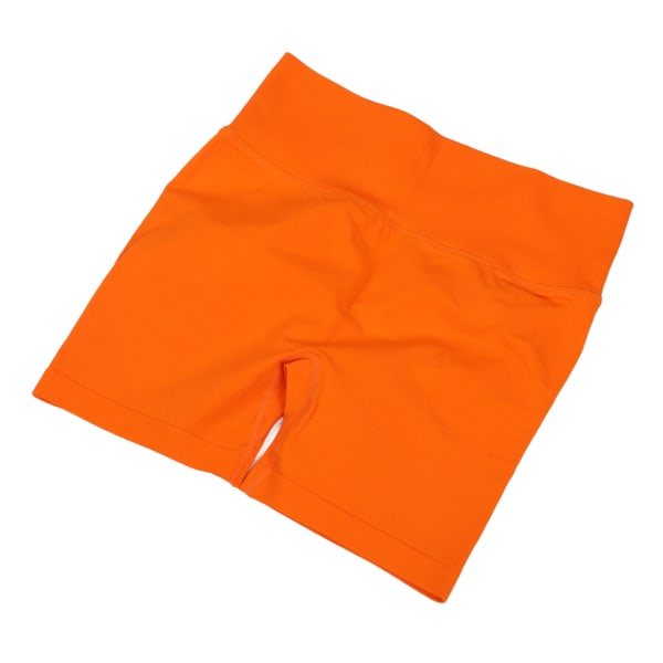 Butt Lifting Yoga Shorts Hög midja Snabbtorkande Lifting Shorts för Dam Lady Large Orange