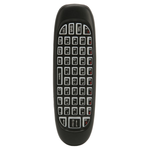 Air Remote Control 2.4G langaton värikäs taustavalaistu Plug and Play Full QWERTY -kaukosäädin hiiri USB2.0-vastaanottimella