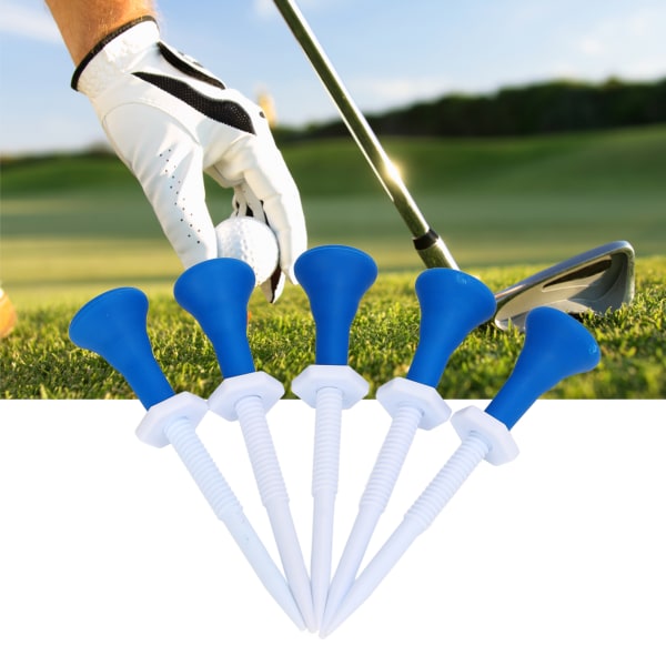 5 stk Golf Tees Holder Plast 85 mm Længde Justerbar sekskantet skruemøtrik Golf træningstilbehør
