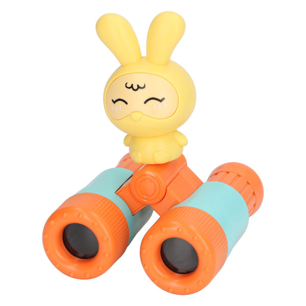 Barnkikare 8X löstagbar kanindesign Barnkikare Leksak med visselpipa för pojkar Flickor Orange
