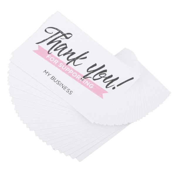 150 stk takkekort takknemlighetskort belagt papir takknemlighetskort for familie venner C