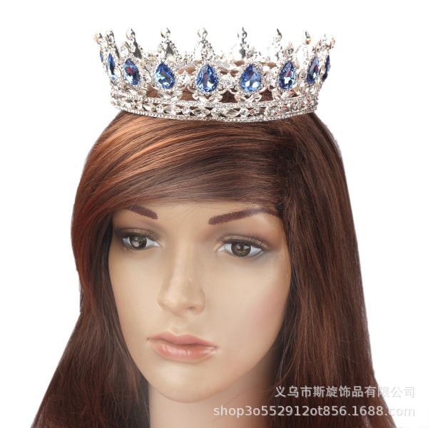 Prinsesskronor og diadem for små flickor - Crystal Princess Crown, födelsedag, bal, kostymfest, Queen Rhinestone Crowns