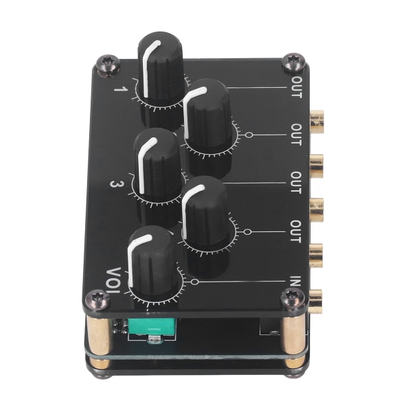 TX400 Sound Line Mixer 4-kanals Mini Stereo Portabel Passiv Mixer Kompakt ljudkortskonsol