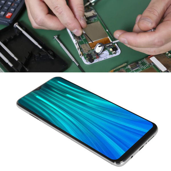6,53 tommer LCD-skærm LCD-skærm Udskiftning af berøringsskærm til Xiaomi Redmi Note 8 Pro M1906G7I M1906G7G Beimu White