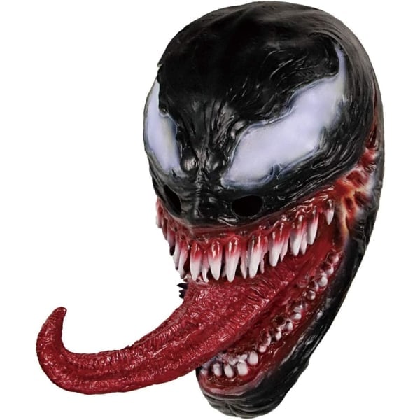 Venom-naamio Lateksi Naamio Cosplay Pitkä Kieli Cosplay Jouluelokuva