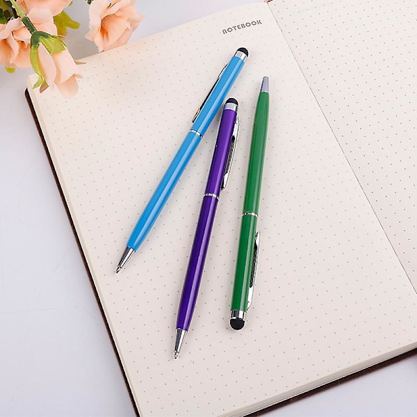10 kpl kapasitiivinen kosketusnäyttö kynä, stylus pehmeä kosketus 2-in-1 stylus kynä
