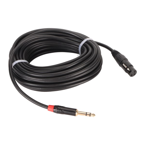 XLR hona till 1/4 tum 6,35 mm kabel Professionell mikrofonkabel för inspelning av liveframträdande hemmabio 39,4 fot