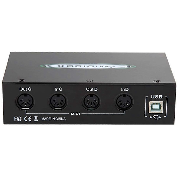 MIDI Box Musikinstrument USB MIDI Interface Thru Box 64 MIDI-kanaler.pa