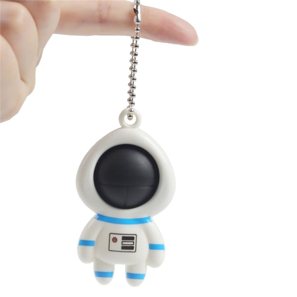Push Bubble Spaceman Bag Nyckelring Silikonleksak til barn