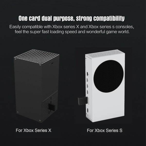 Kannettava 1 TB ulkoinen SSD Xbox Series X/S:lle, ulkoinen konsolikiintolevymuunninlaatikko M.2 laajennuskorttilaatikko 32 Gt kaistanleveys