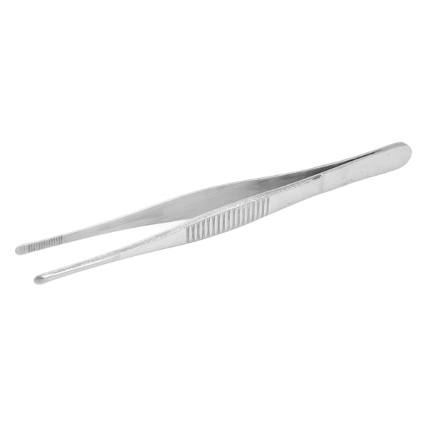 Förbandstång tandad rak spets Halkbeständig kirurgisk pincett i rostfritt stål 5,5 tum