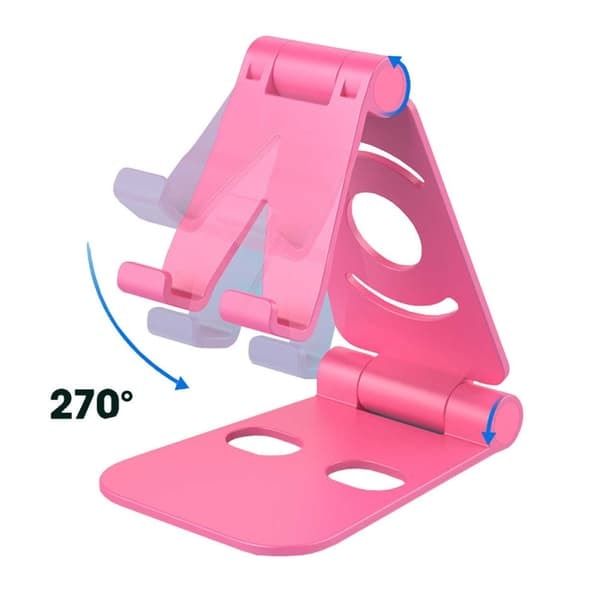 Foldbart Mobilholder – Holder til Mobil, iPad, Tablet Sort—pa