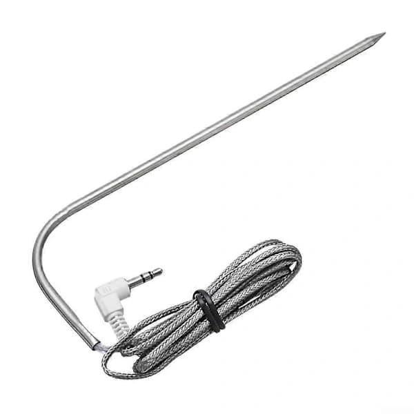 Udskiftningskødsonde til Traeger Grill Rustfrit Stål PT1000 Digital Termostat Sensor til BBQ Røgovn Sølv