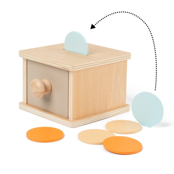 Montessori Valuta Box, Permanence Object Box, Montessori Leksaker 1 år, Baby Leksaker 12 måneder, Montessori Leksaker, Baby Leksaker