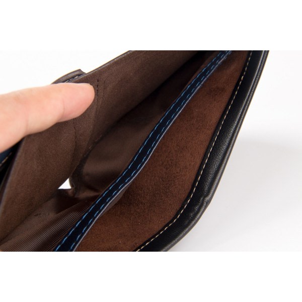 Plånbok herr läder plånbok plånbok herr plånbok plånbok pengaväska mörkbrun