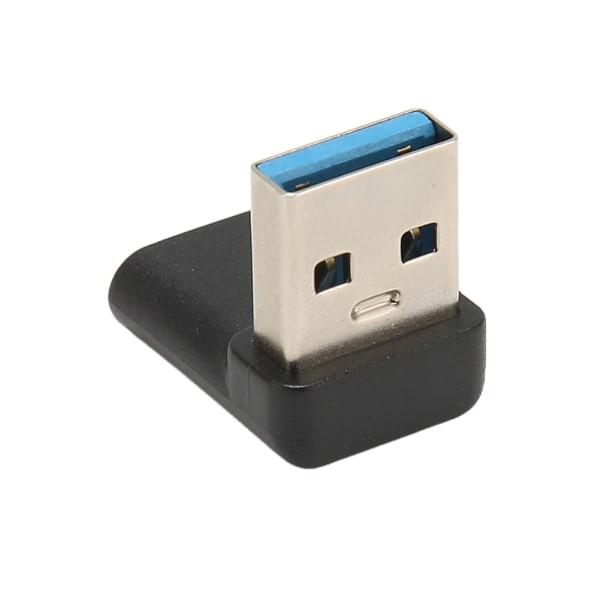 Oikeakulmainen USB C- USB A -sovitin 10 Gbps Plug and Play USB A 3.0 Uros- USB C 3.1 naarassovitin kannettavalle tietokoneelle