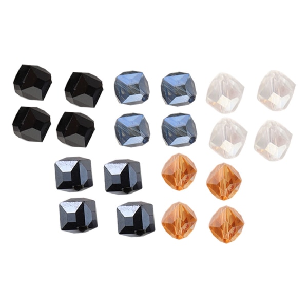 20 kpl diagonaalireikä Keinotekoinen kristalli neliön helmiä koruja löytöjä tee-se-itse-tarvike 8mm