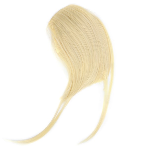 Clip On False Bangs Spårlös hårförlängning Fransar tjejer Syntetisk trubbig lugg Hårbit 01#