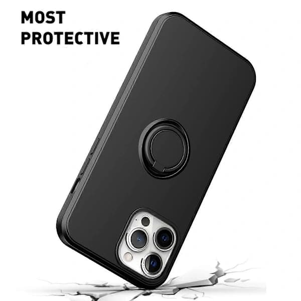 Ring Kickstand -silikonikuori iPhone 14 Plus -puhelimelle