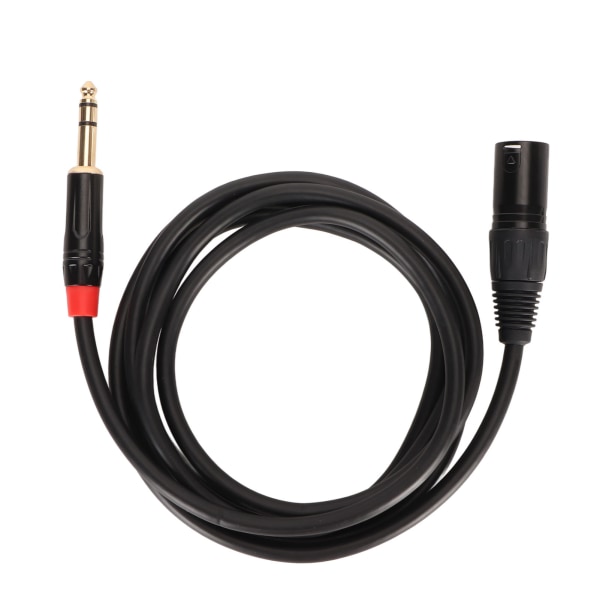 XLR hann til TRS kabel 1/4in balansert 6,35 mm lyd for elektrisk gitar tuner mikrofon 2 meter
