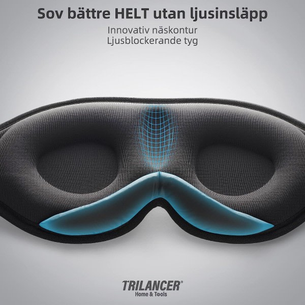 2023 Innovativ sömnmask for män och kvinnor, ljusblockerande ögonmask for sömn, tupplur, meditasjon, reselila